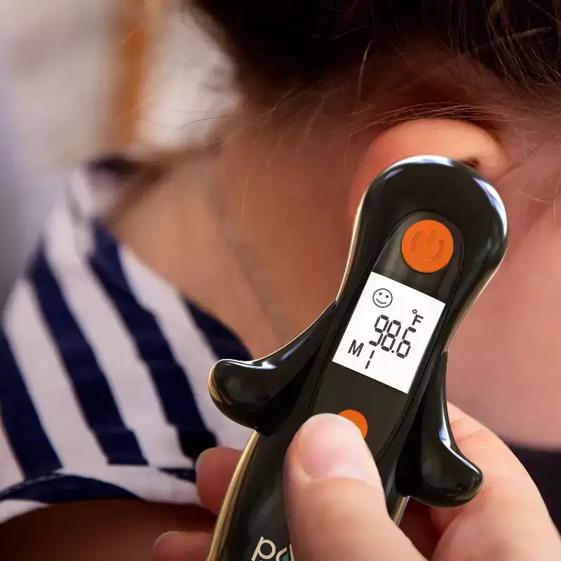 Pure Enrichment PureBaby Penguin Ear Thermometer: Battery Powered, Health Thermometer, 0.2 lb Weight