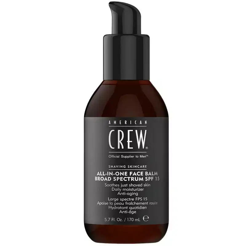 American Crew Face Balm | All in One | Face Balm For Men | Soothing Cream - SPF 15 - (5.7 oz)