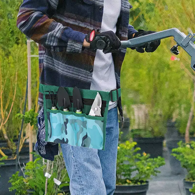 Unique Bargains Durable Garden Yard Lawn Tool Set with Pouch Green 1 Set