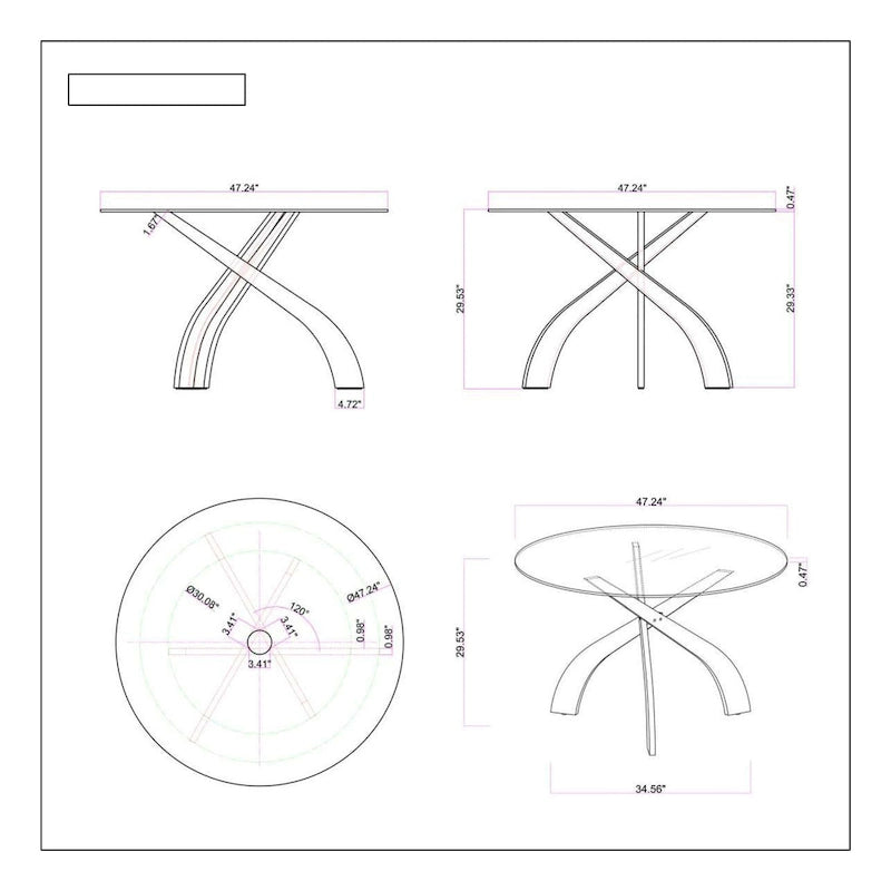 Somette Pogo Criss Cross Dining Set with Gray Chairs