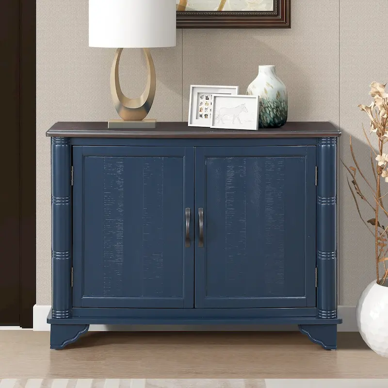 Entryway Table with Adjustable Storage Shelf