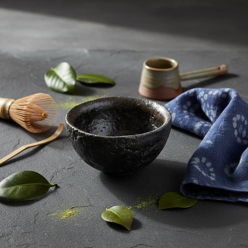 Black Wood-Fired Teabowl