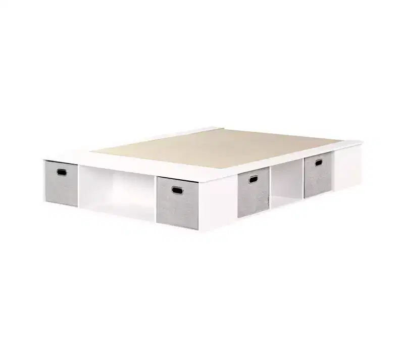 HomeStock Storage Beds made of Particle Board Bed Frame