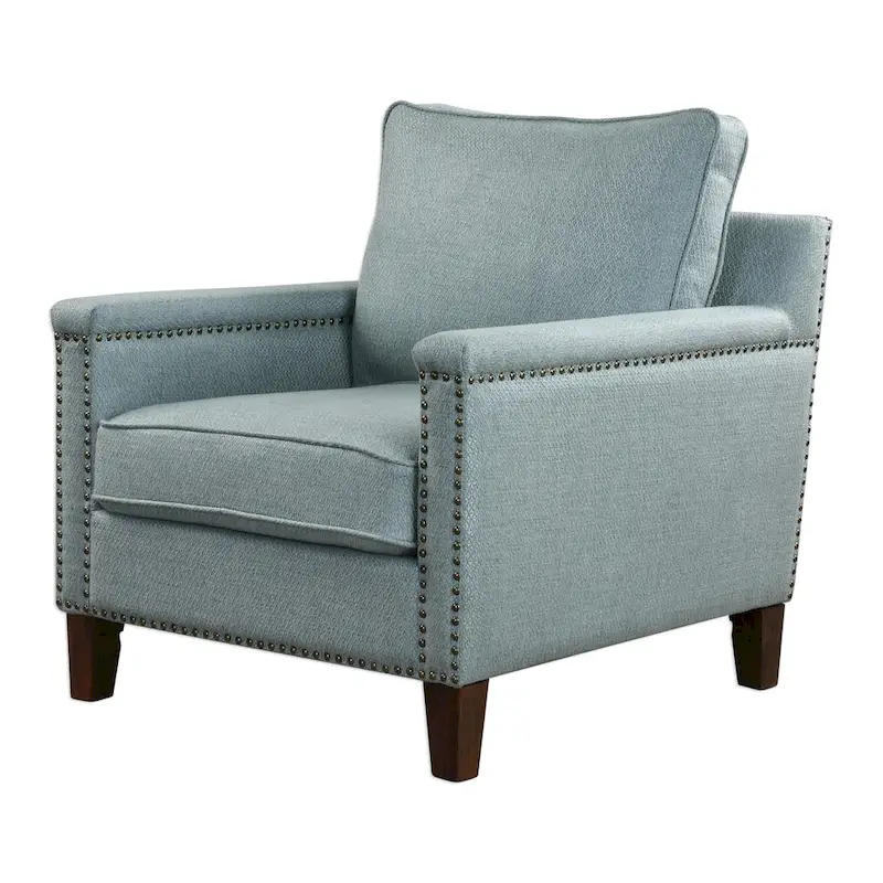 Uttermost Charlotta Dark Walnut Accent Chair