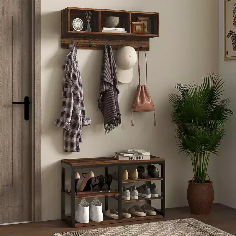 Hall Tree with 5 Hooks