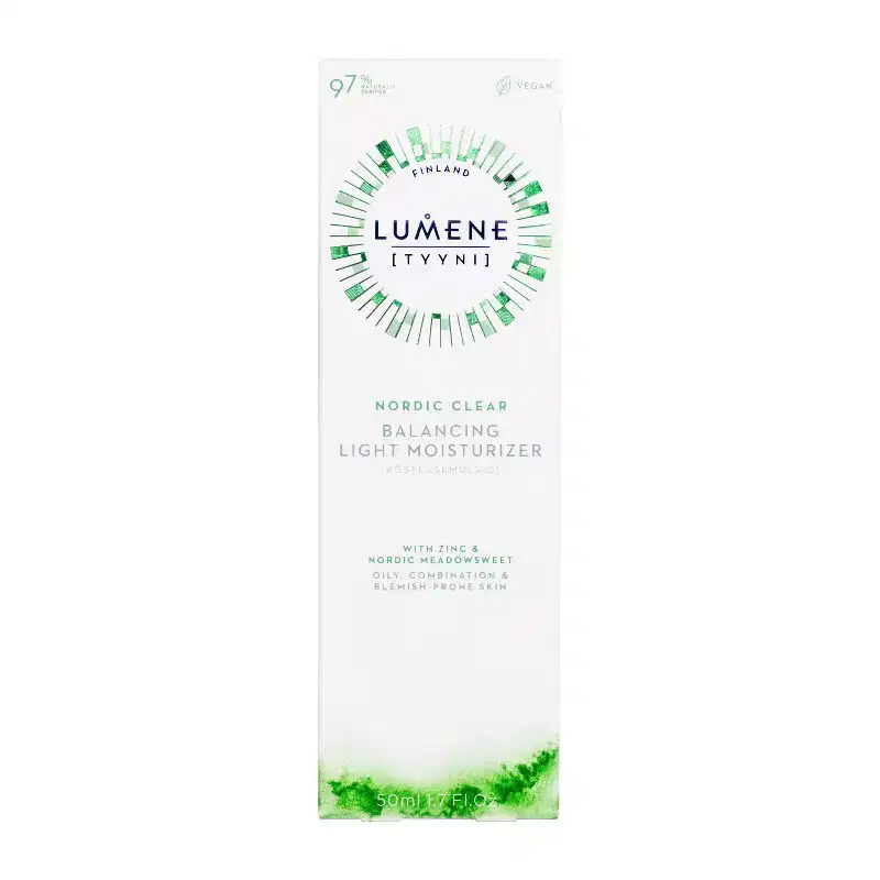Lumene Nordic Clear Tyyni Balancing Light Moisturizer - 1.7 fl oz: Vegan, Face & Neck, For Oily & Combination Skin