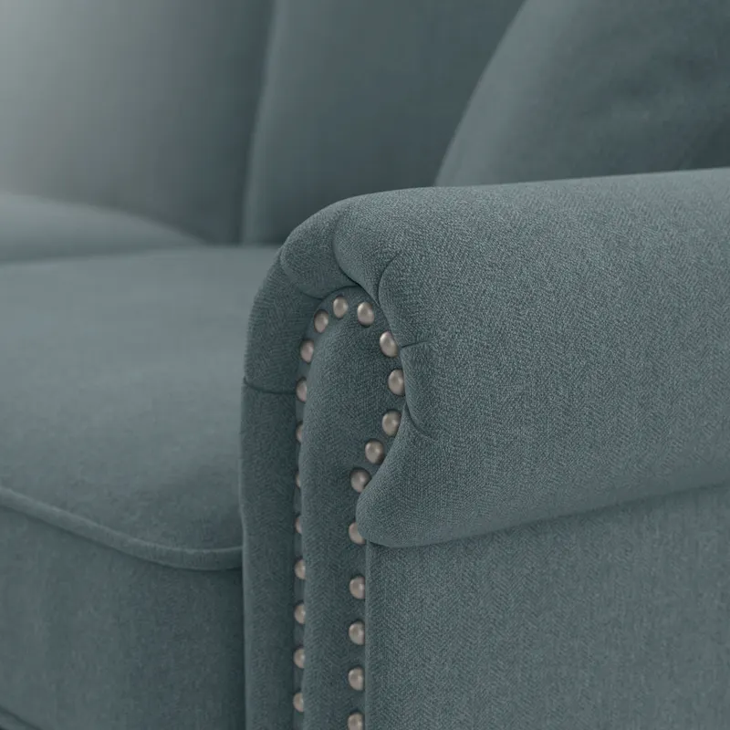 Bush Furniture Coventry Living Room Accent Chair with Ottoman Set