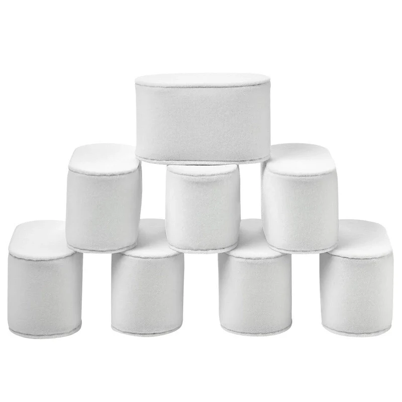 Set of 8 Velvet Watch Bracelet Pillows for Case Box Display Stand-Black and White Available