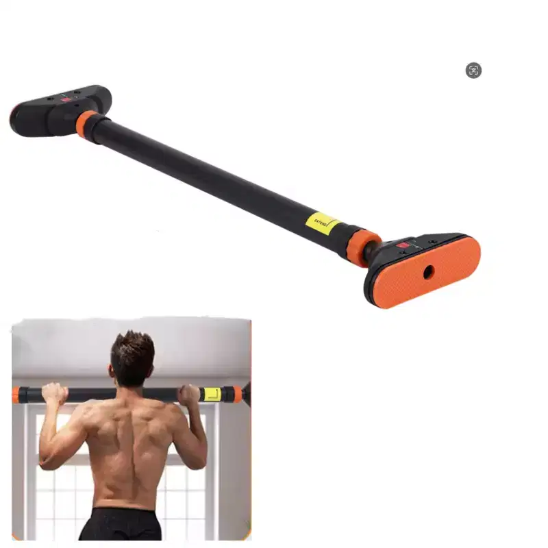 Doorway Pull Up Bar with Level Meter - Screw-Free Adjustable Width Chin Up Bar, No Installation 440 LBS Max Load for Home Gym Upper Body Workout