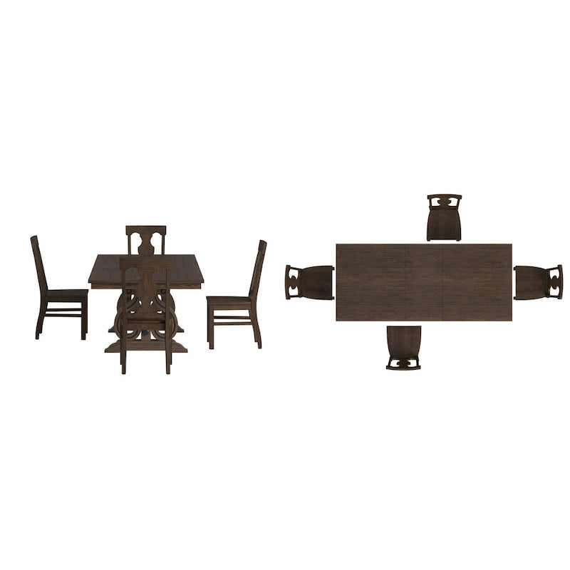Vikos Wood Extendable Dining Set