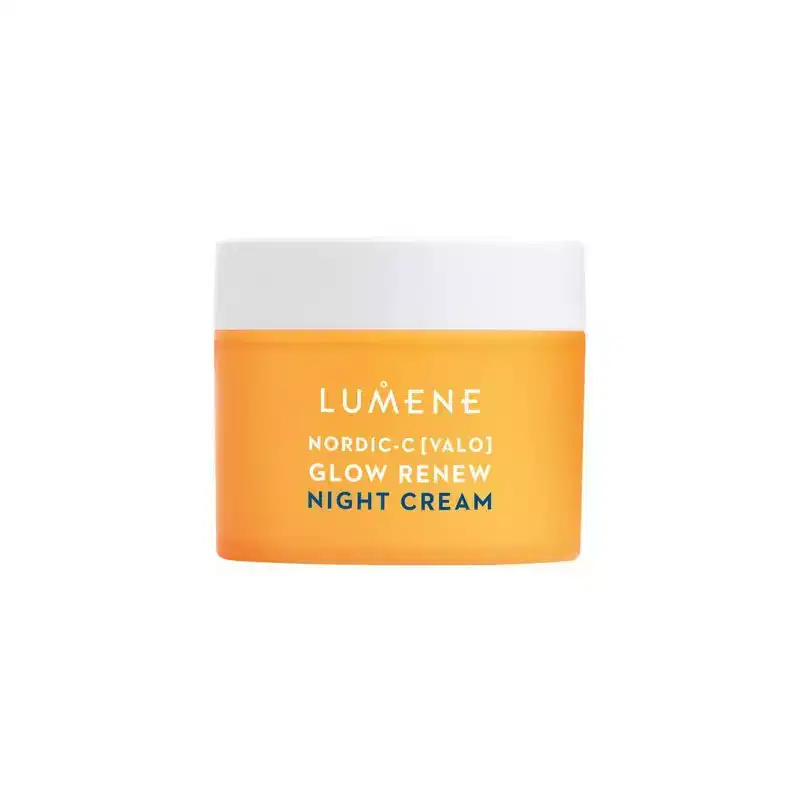 Lumene Nordic-C Glow Renew Night Cream - 1.7 fl oz: Vegan, Floral Scent, Vitamin C, For Normal & Mature Skin
