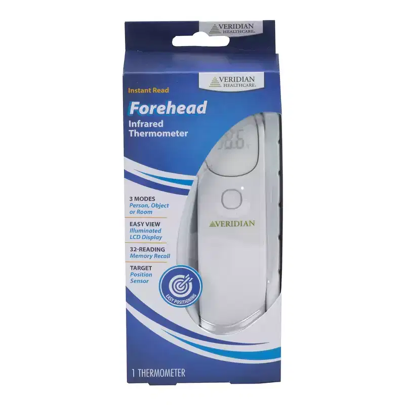 Veridian Non-Contact Thermometer LED Display 09-313 1 Each