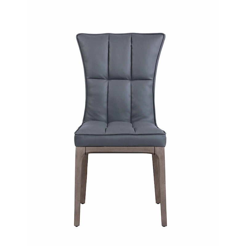 Somette Pogo Criss Cross Dining Set with Gray Chairs