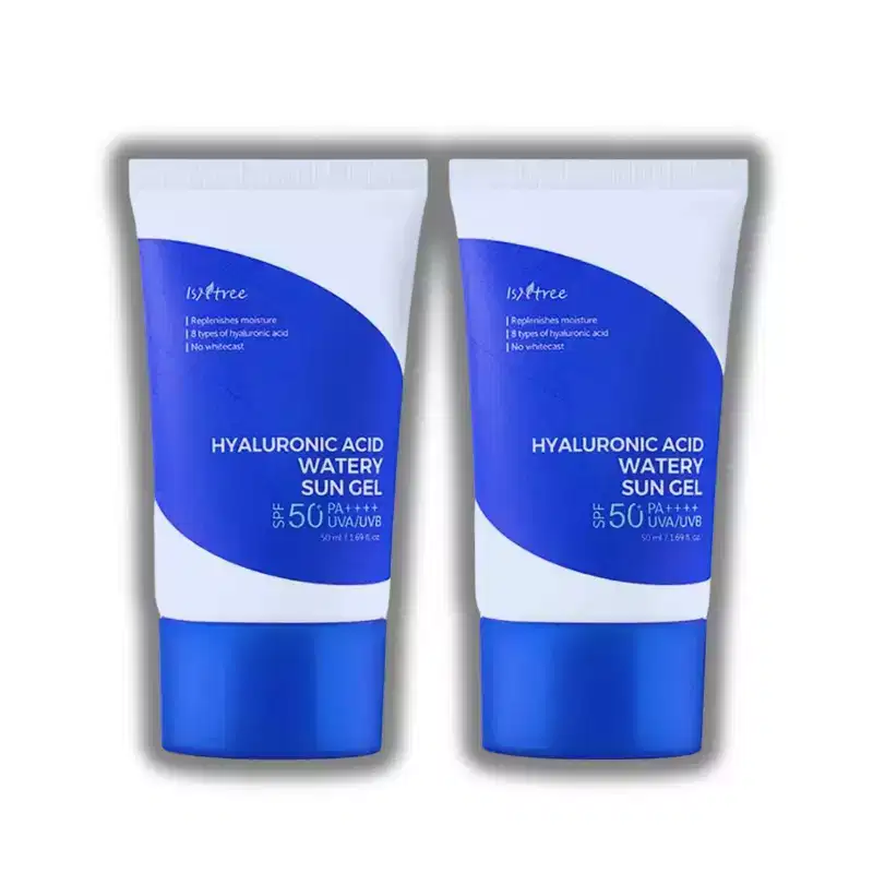 Isntree Hyaluronic Acid Watery Sun Gel SPF 50 - (1.69 oz x 2EA) - Glisten up with a sun gel that hydrates like a serum and protects like a pro