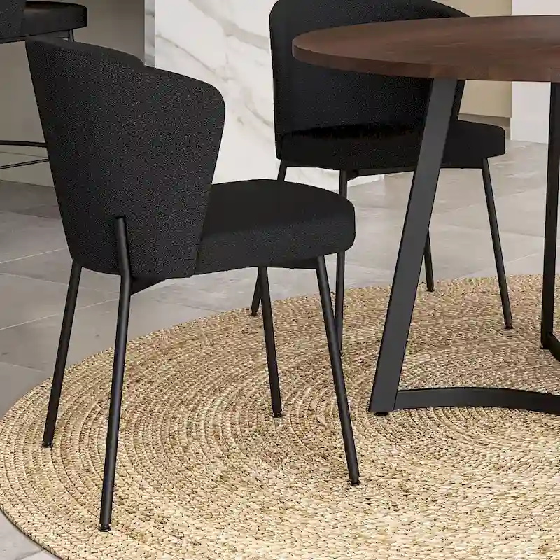 Amisco Joelle Solid Wood Table and Camilla Chairs 5-Pieces Dining Set