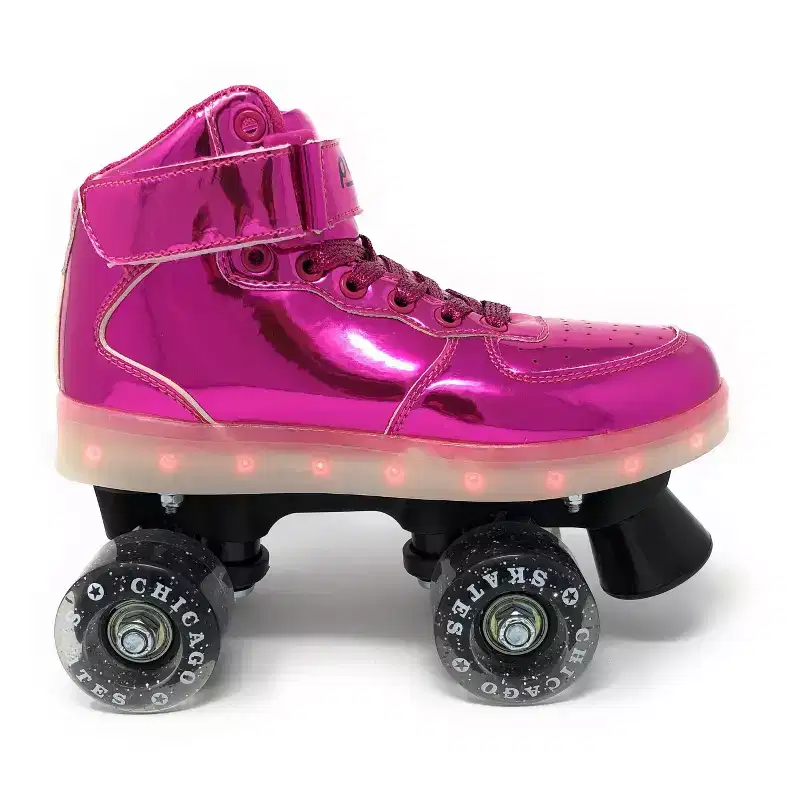 Chicago Skates Pulse Light-Up Quad Roller Skate - Pink
