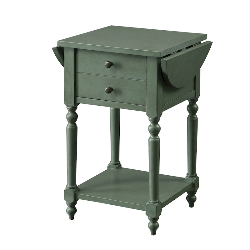 Kist French Country 25-inch Solid Wood 1-Shelf Side Table by Furniture of America