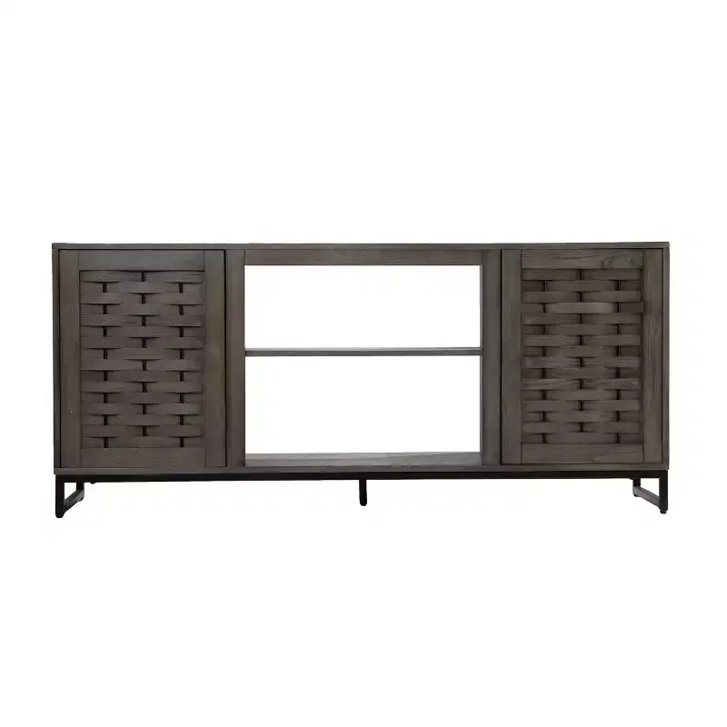 Akehurst TV Stand with Media Storage - Grey - SEI