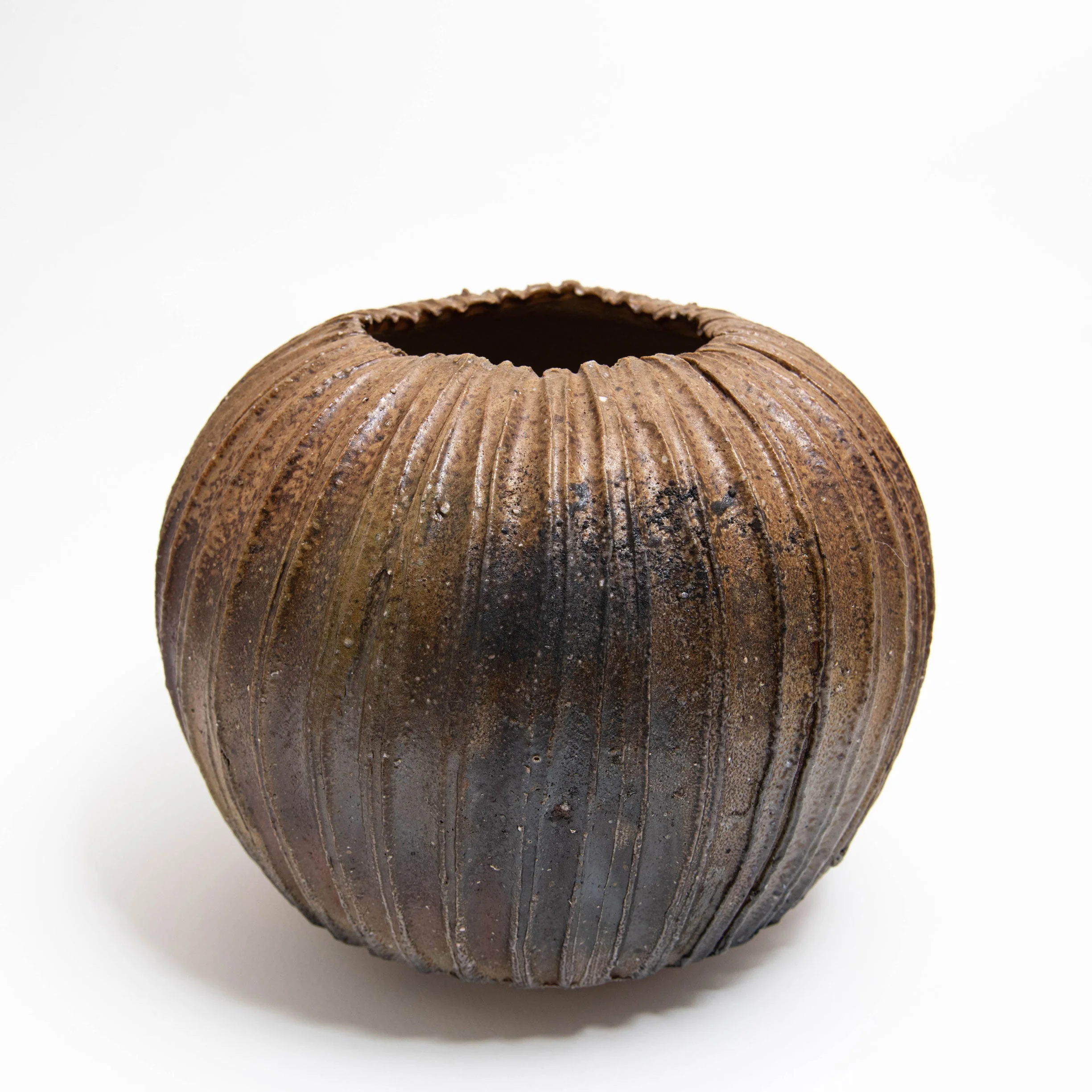 Natural Ash Ridge Jar – Stoneware