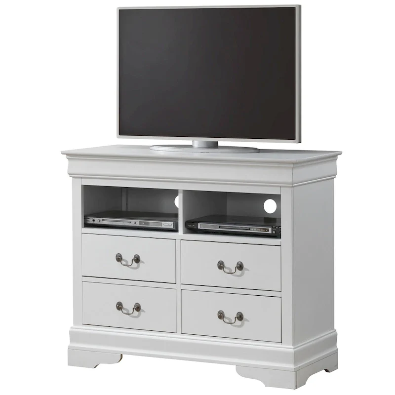 Louis Phillipe Wooden Media Chest