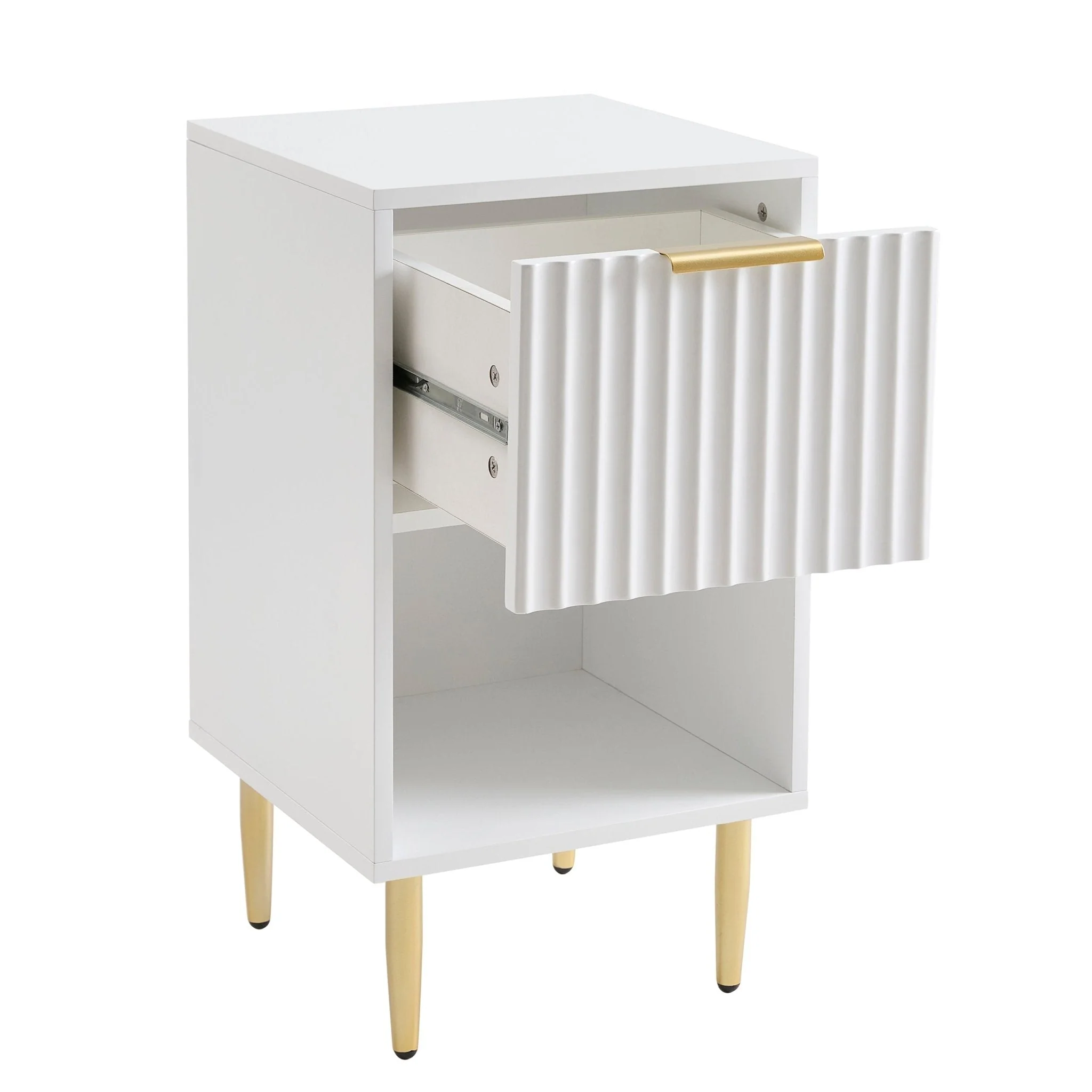1 Drawer Nightstand - Warm White