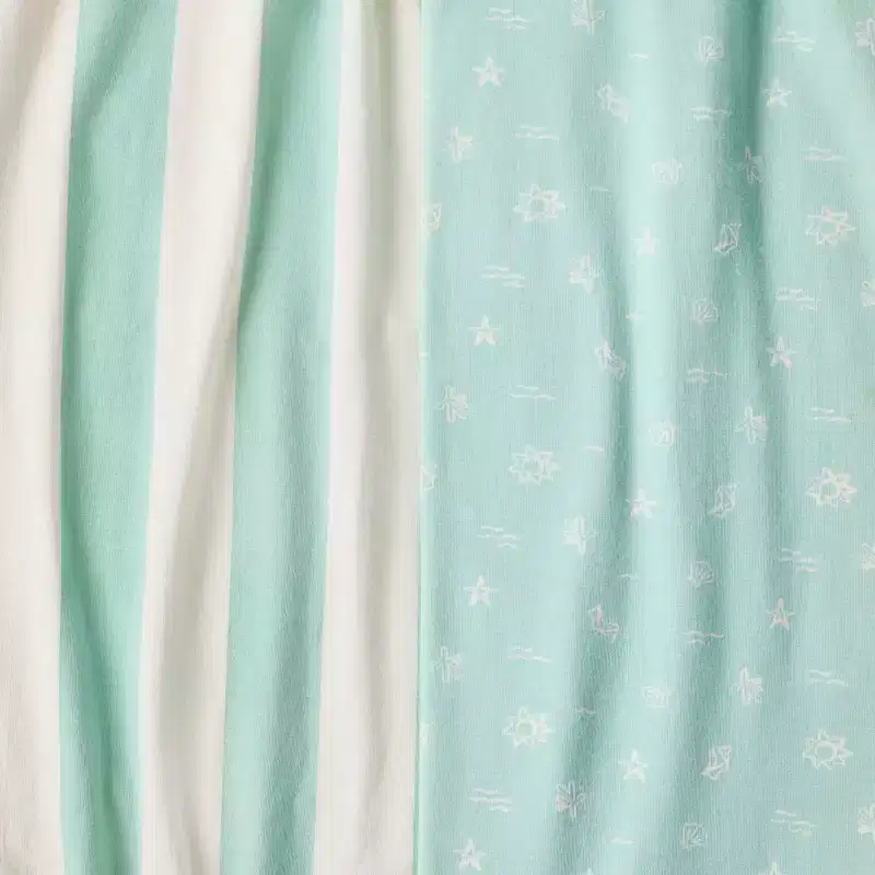 2pk Fitted Cotton Blend Jersey Crib Sheets - Sea Life - Cloud Island™
