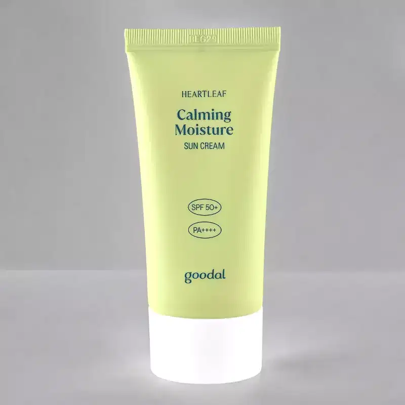 Goodal Heartleaf Calming Moisture Sun Cream SPF50+PA++++ (1.69 oz) - Breathe easy with sun care that cools, calms, and disappears into your skin
