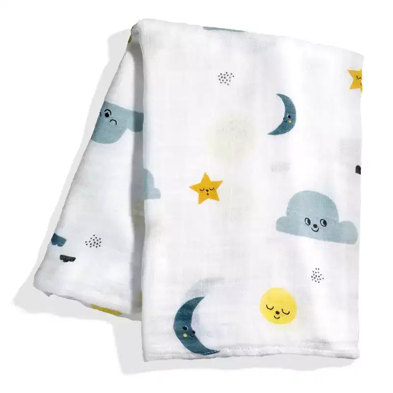 Rookie Humans Crib sheet and Swaddle bundle - Moon's Birthday