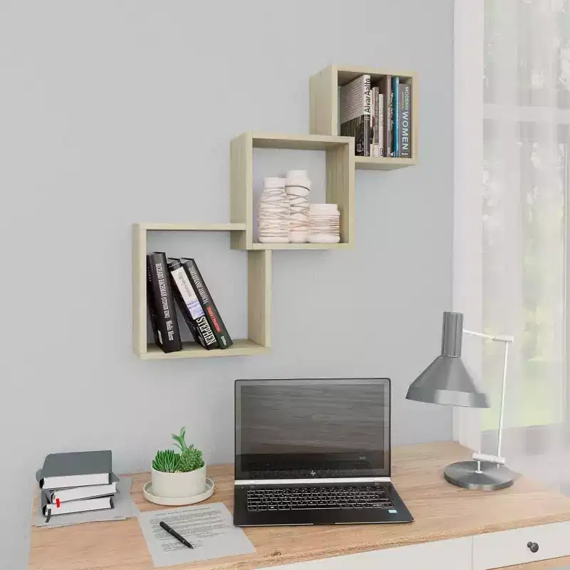 Wall Shelf Sonoma Oak Engineered wood 26.8 in x 26.8 in