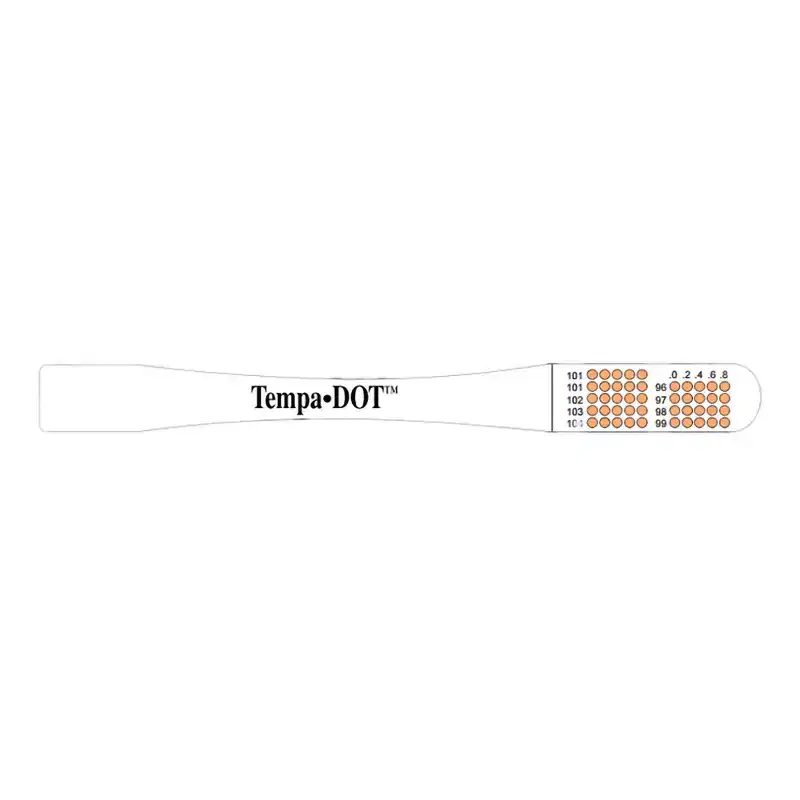 TempaDOT Disposable Oral Thermometer Color Dots Display 5122NS 100 per Box