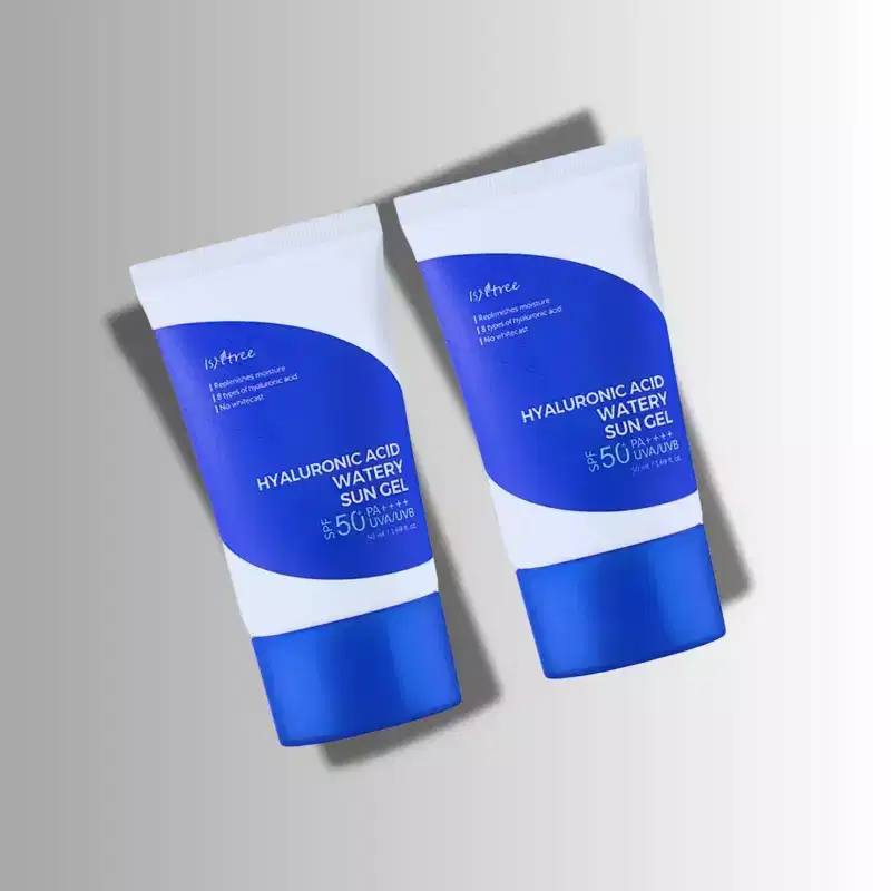 Isntree Hyaluronic Acid Watery Sun Gel SPF 50 - (1.69 oz x 2EA) - Glisten up with a sun gel that hydrates like a serum and protects like a pro