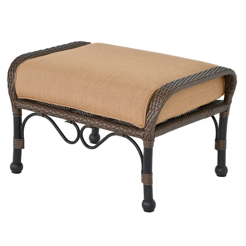 Grand Bonaire Weave Patio Ottoman