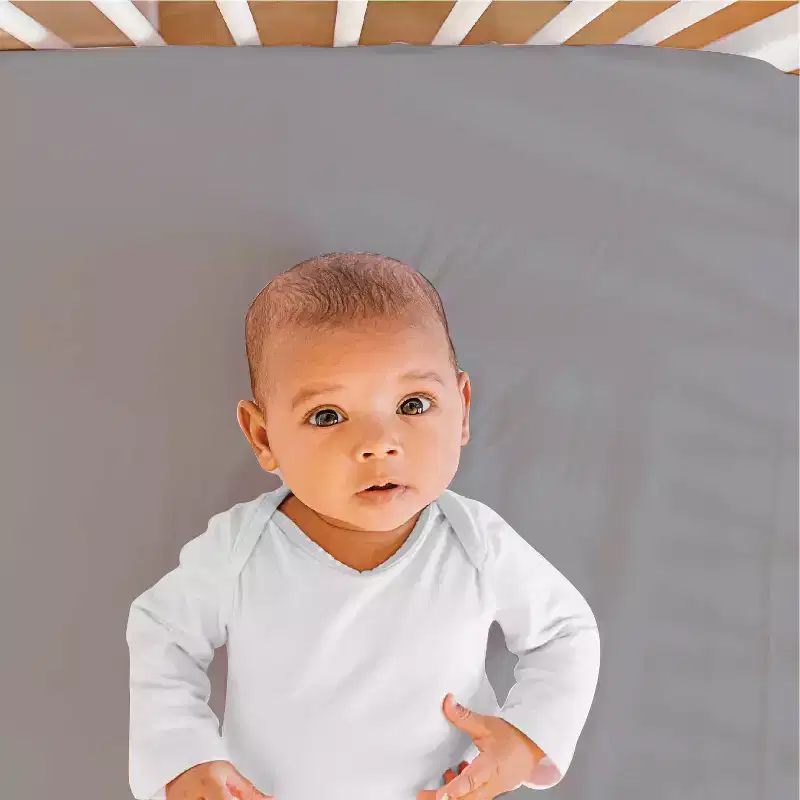 The Peanutshell Fitted Crib Sheets - Gray Celestial Moon and Stars - 4pk: Microfiber, Outer Space Theme