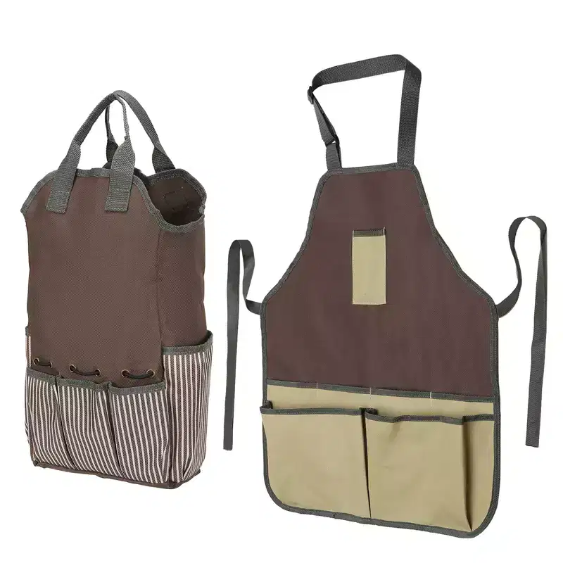 Unique Bargains Oxford Cloth Multi-Purpose Garden Tool Bag with Apron 1 Set