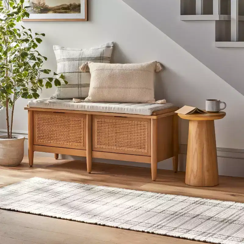 Wooden Round Pedestal Accent Drink Table - Hearth & Hand with Magnolia
