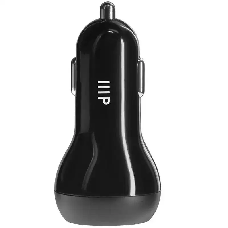 Monoprice 2-Port 39W USB-C + USB-A Power Delivery Quick Charge Car Charger - Compatible with iPhone & Android