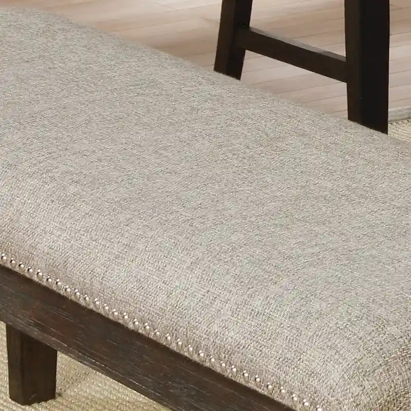 The Gray Barn Ruddy Road Farmhouse 63-inch Rectangle Espresso Dining Bench