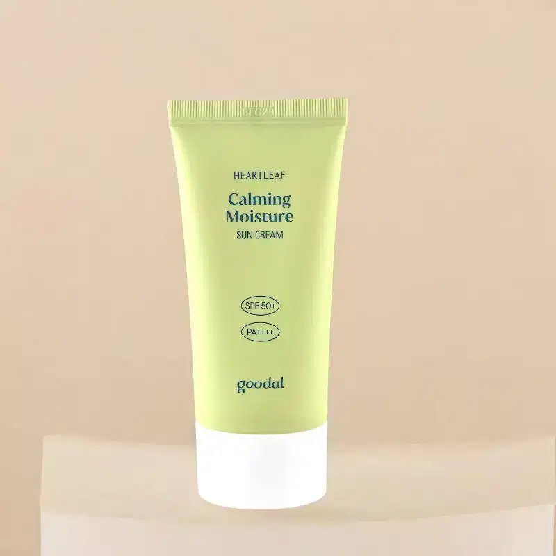 Goodal Heartleaf Calming Moisture Sun Cream SPF50+PA++++ (1.69 oz) - Breathe easy with sun care that cools, calms, and disappears into your skin