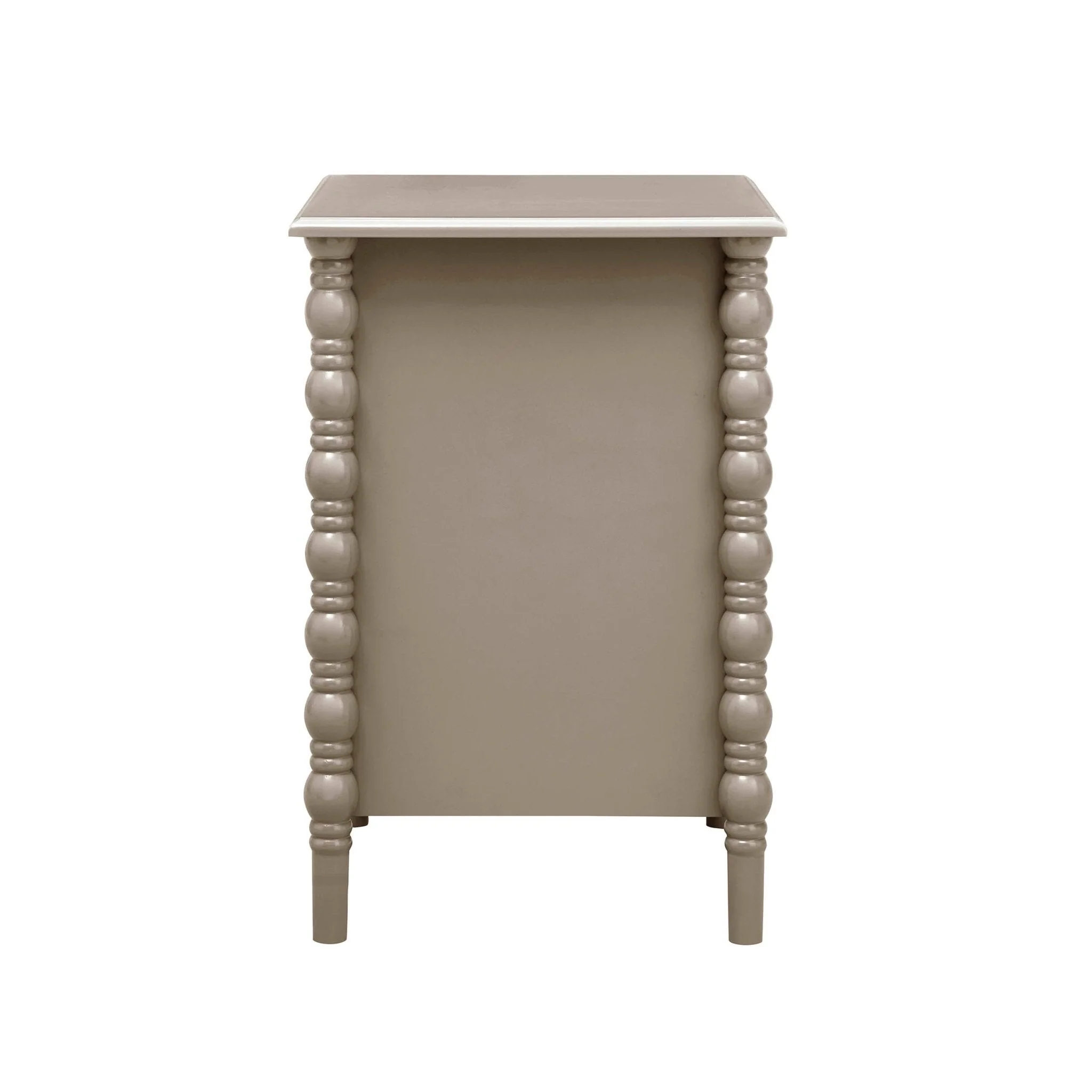 2 Drawer Bedside Table - Taupe
