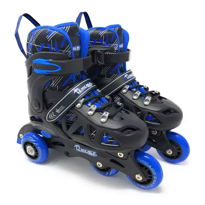 Chicago Skates Training Kids' Roller Skate Combo Set - Black/Blue