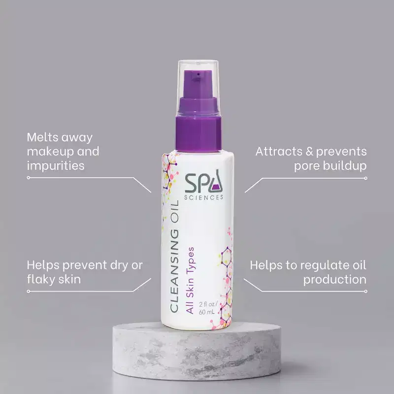 Spa Sciences Cleansing Oil Dirt & Makeup Dissolving Facial Oil Cleanser - 2 fl oz