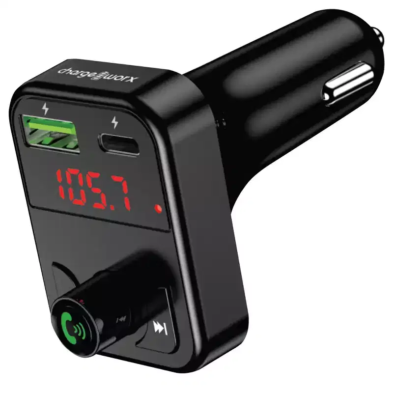 Chargeworx FM Transmitter Bluetooth Car