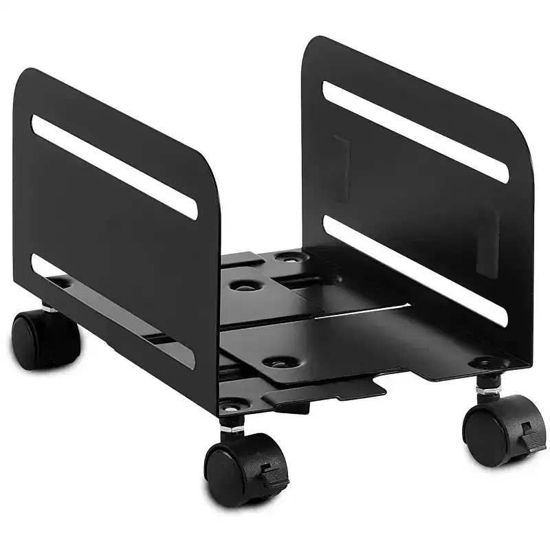Rolling CPU Stand with Wheels - Adjustable Width 4.87