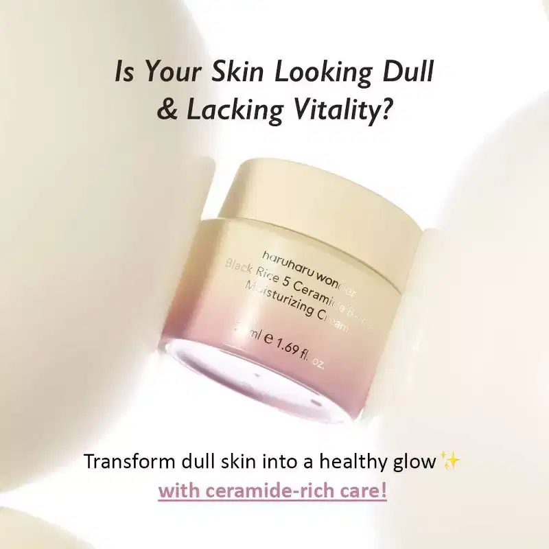 haruharu wonder Black Rice 5 Ceramide Barrier Moisturizing Cream - 1.69 fl oz: Deep Hydration, Calming, Face & Neck