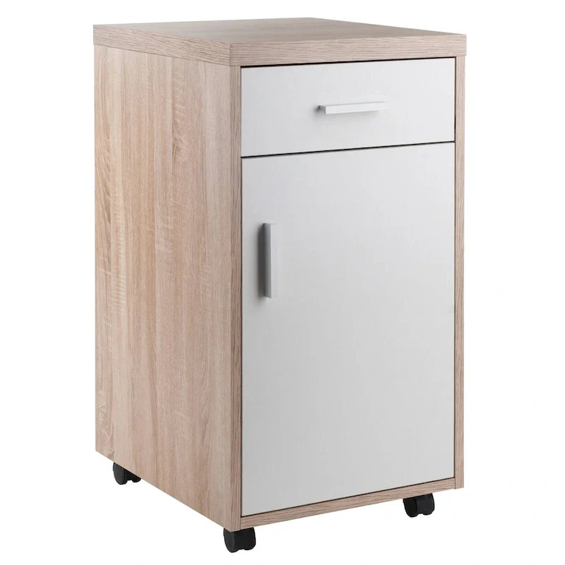 Wood Storage Cabinet with Doors & Adjustable Shelves | Kitchen or Bathroom