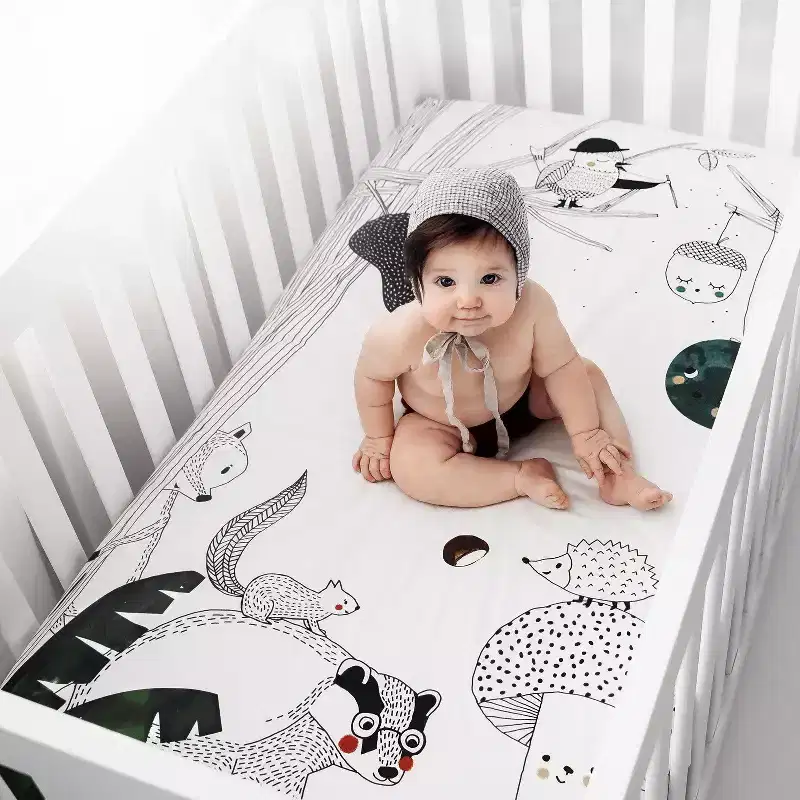 Rookie Humans Woodland Dreams 100% Cotton Fitted Crib Sheet