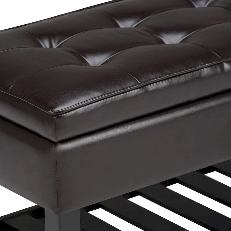 44 inch Wide Transitional Rectangle Ottoman Bench