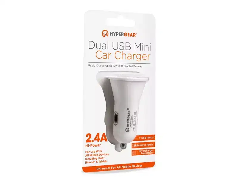 HyperGear 12W Dual USB Mini Car Charger