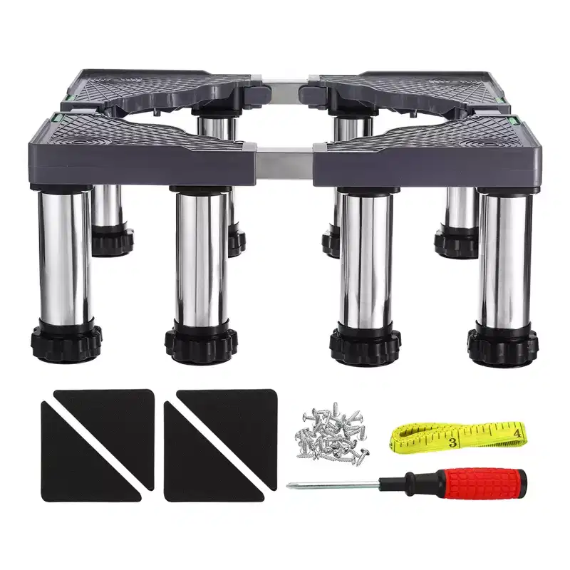 Unique Bargains 8 Strong Feet Multi-Functional Adjustable Mini Fridge Stands