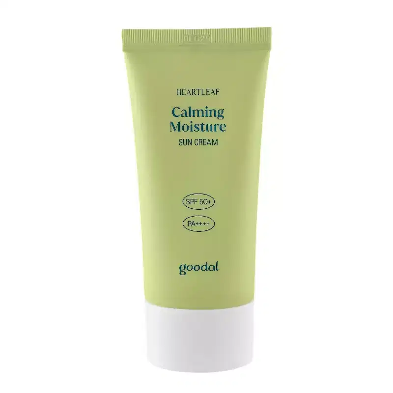 Goodal Heartleaf Calming Moisture Sun Cream SPF50+PA++++ (1.69 oz) - Breathe easy with sun care that cools, calms, and disappears into your skin